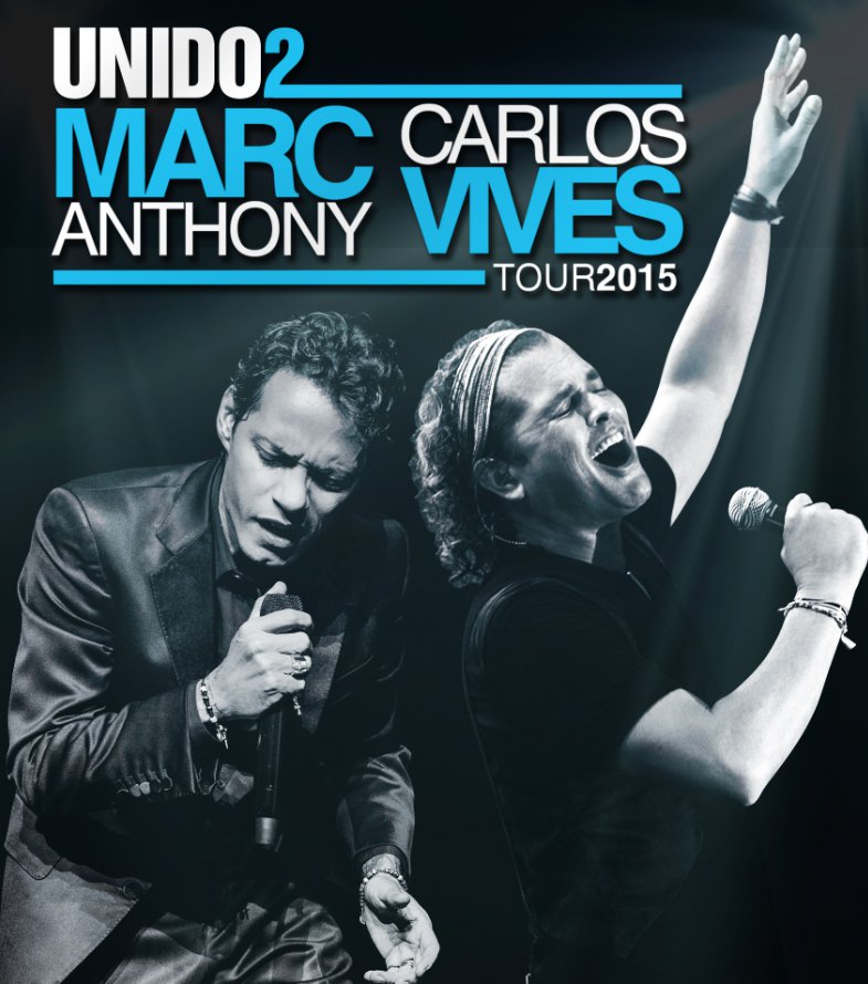 Marc Anthony y Carlos Vives anuncian UNIDO2 Tour